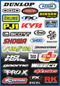 Plan de parrainage Factory Effex A : Planche d'autocollants