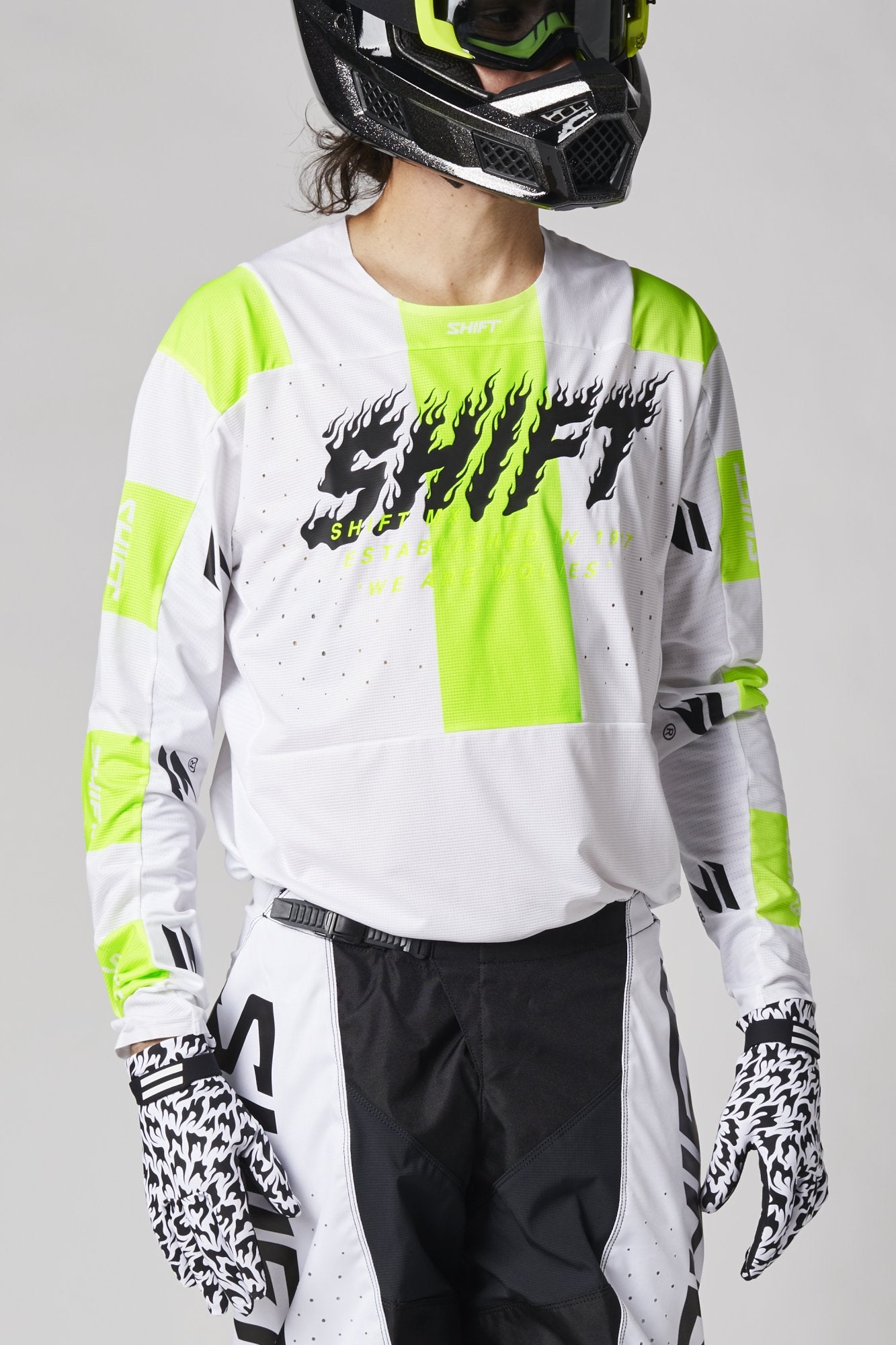 Maillot Shift Black Label Flame MX (liquidation)