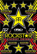 Planche d'autocollants Factory Effex Rockstar