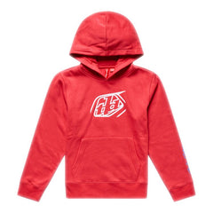 Troy Lee Designs Youth Badge Pullover Hoodie - Scarlet / XL