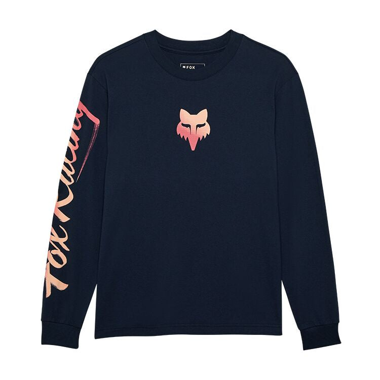 Fox Racing Women's Scripted Longsleeve Tee, Pale Yellow