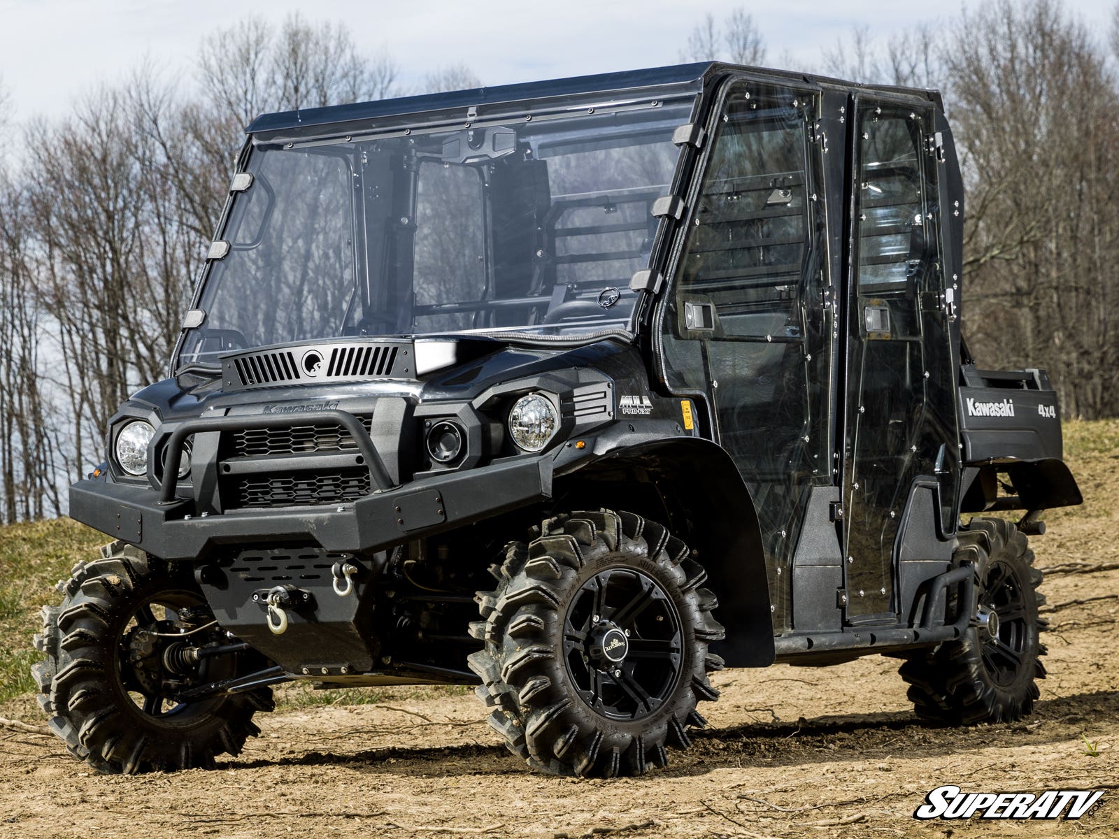 Pare-brise avant en polycarbonate anti-rayures SuperATV