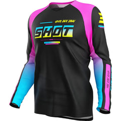 Shot Race Gear Youth Draw Block Jersey - Pink / 4/5