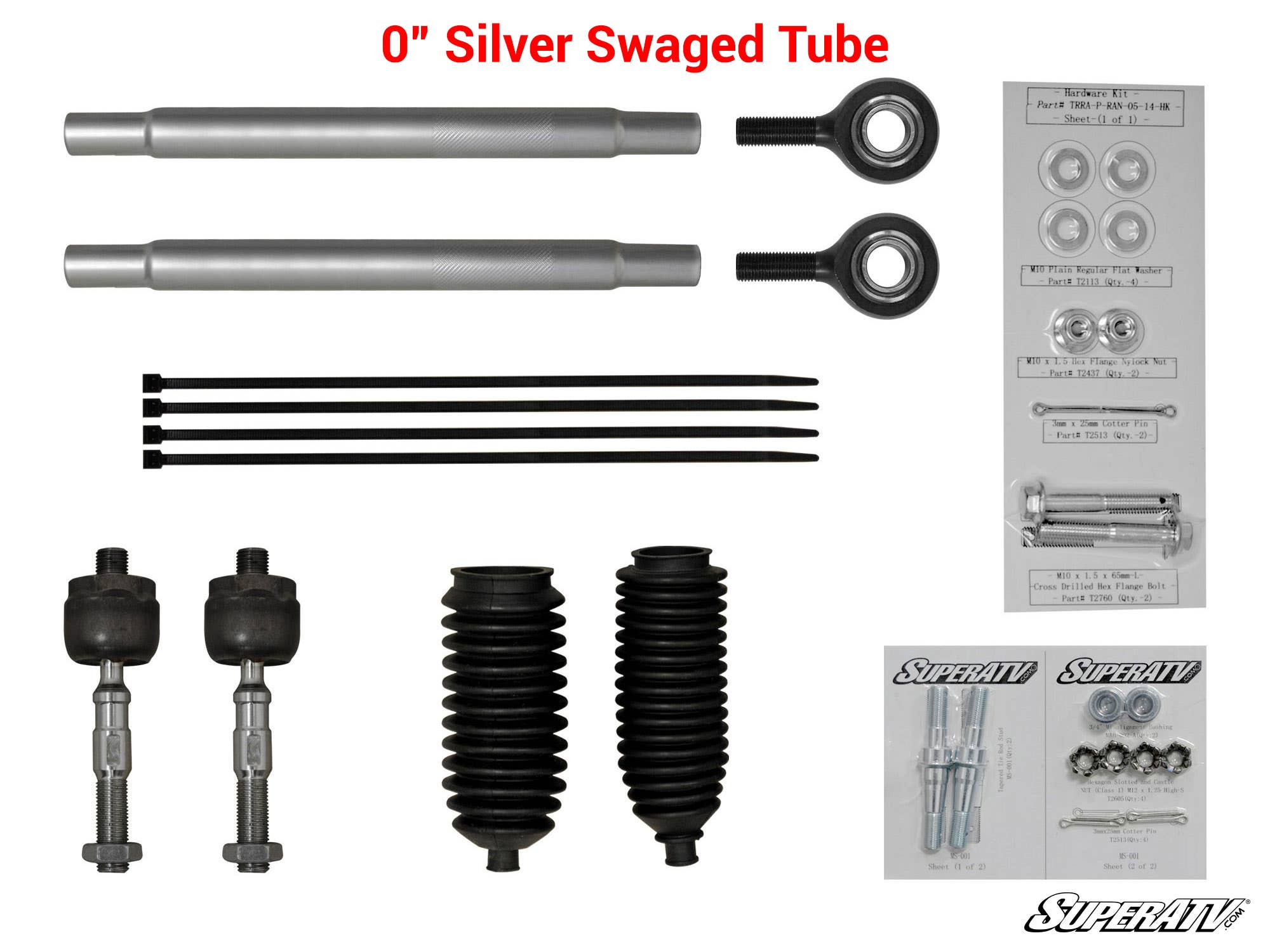 Kit de biellettes de direction robustes SuperATV Polaris RZR XP 900