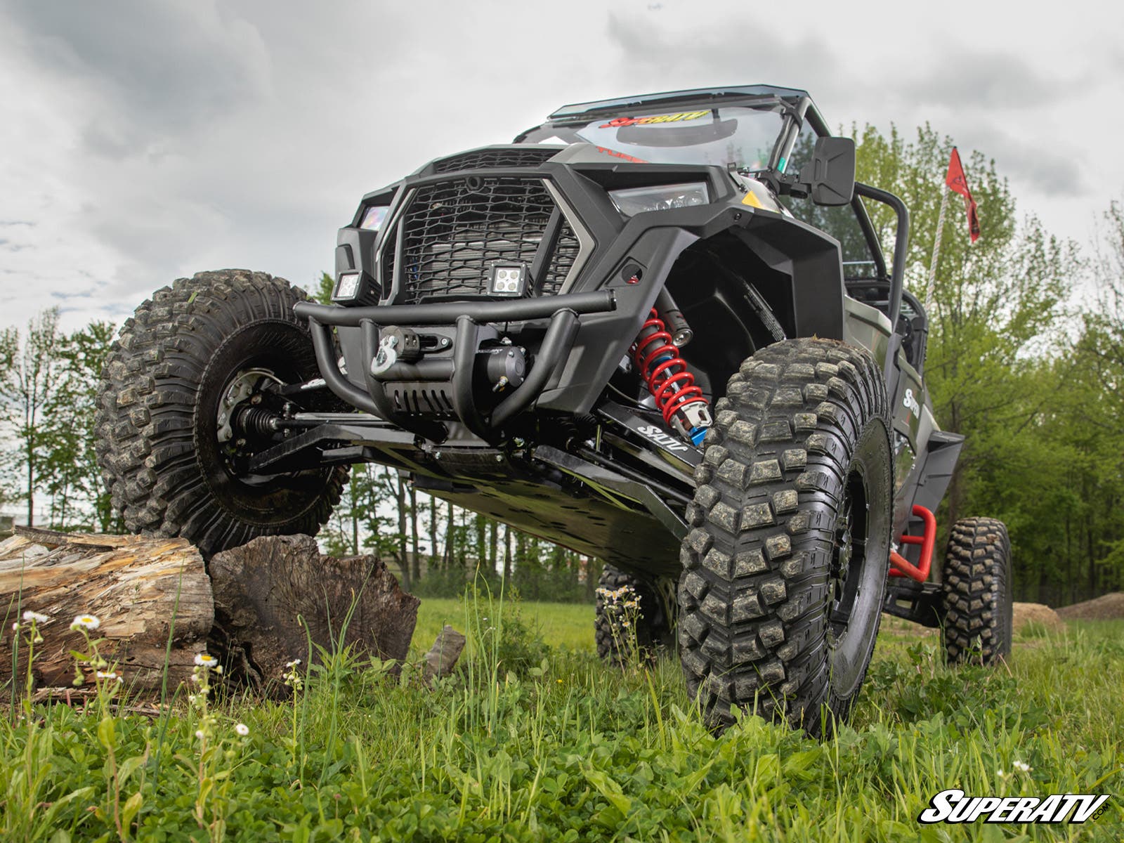 SuperATV Winch-Ready Front Bumper with 3500lbs Winch