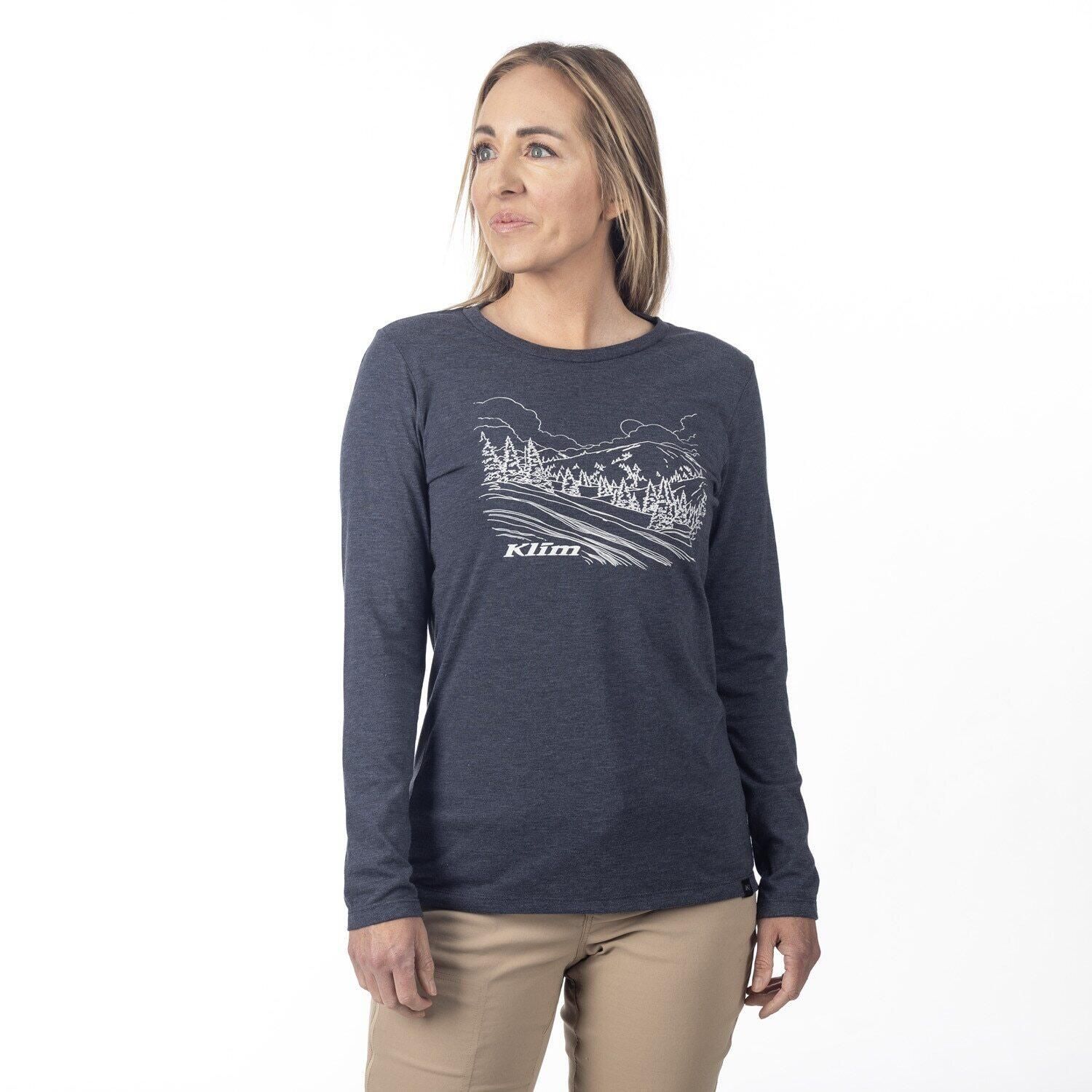 T-shirt à manches longues tri-blend Haven pour femme de Klim
