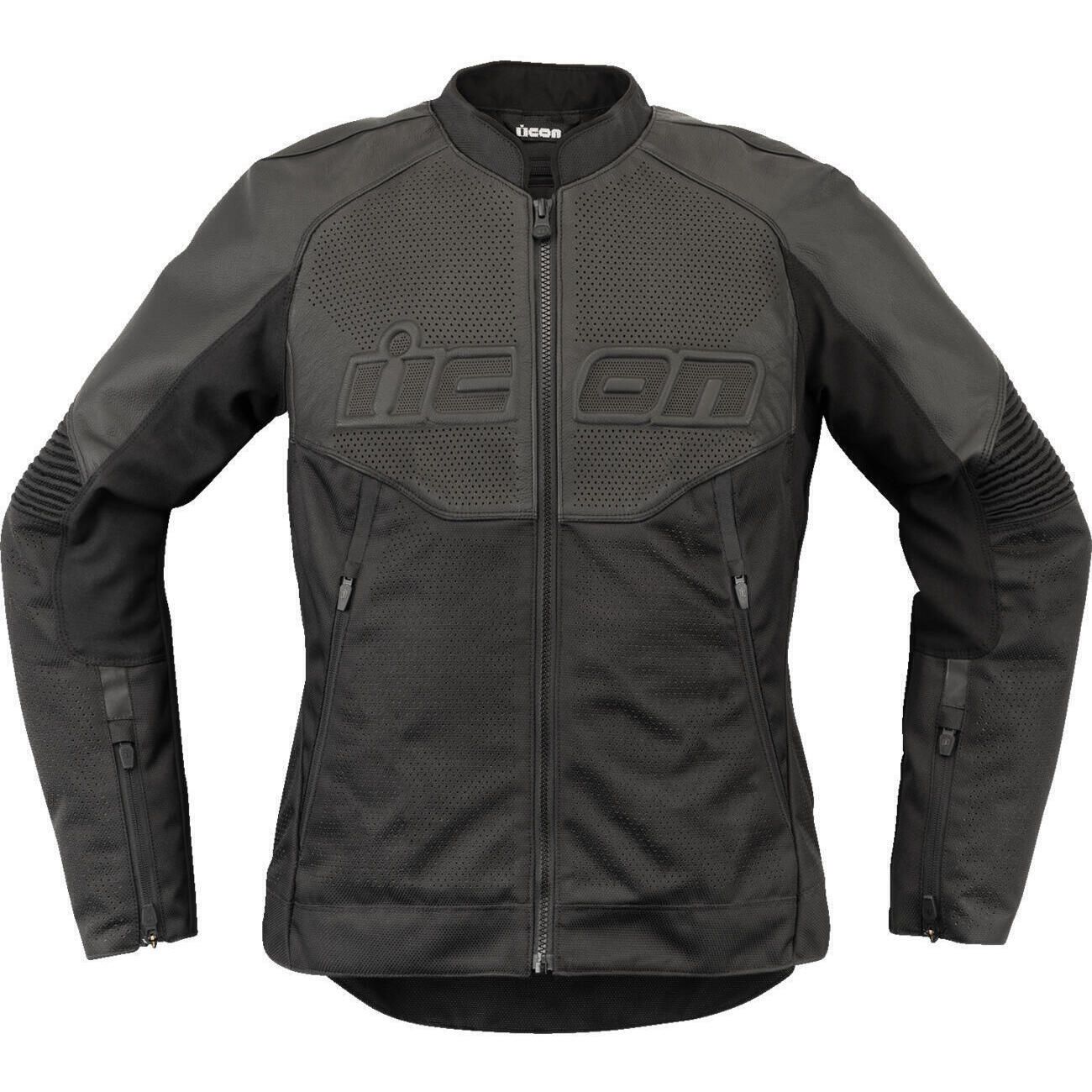 Blouson en Cuir Overlord 3 Icon pour Femme